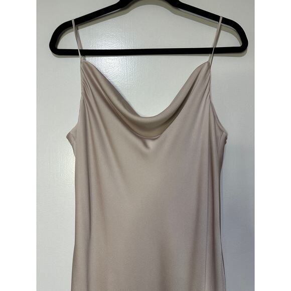 Shona Joy Luxe Bias Cowl Slip Dress Champagne Size 8 NWT Chic Silhouette Satin - Picture 4 of 15